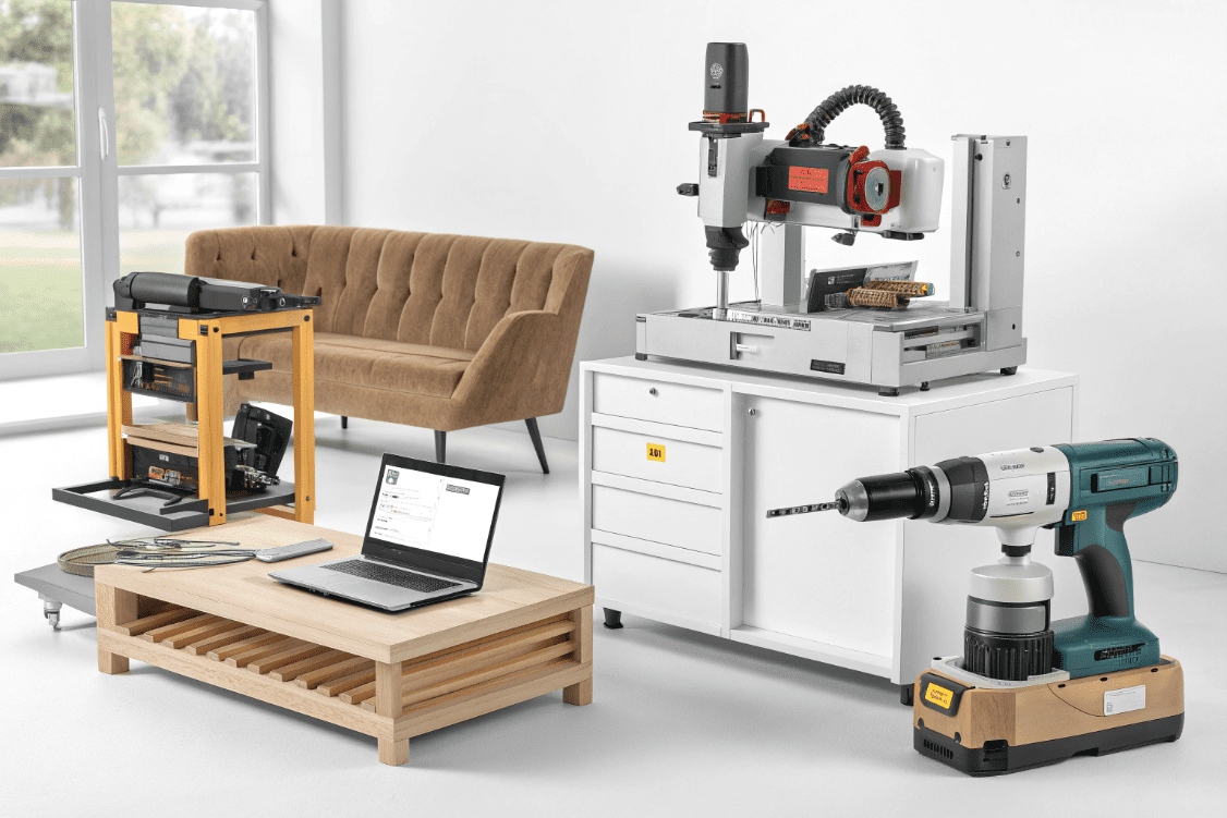 انواع ابزارآلات و محصولات مدرن مبل‌سازی