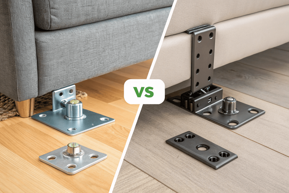 تفاوت یراق فلزی و پلاستیکی در مبلمان