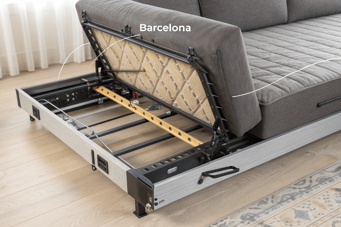 مکانیزم بارسلونا مبل تخت‌خواب‌شو