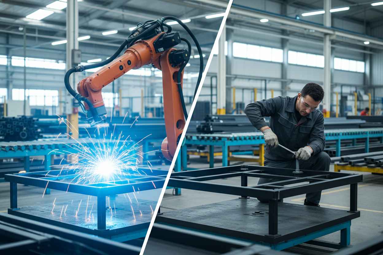 تفاوت پایه مبل جوش‌دار و پیچ‌دار در تولید مبلمان صنعتی