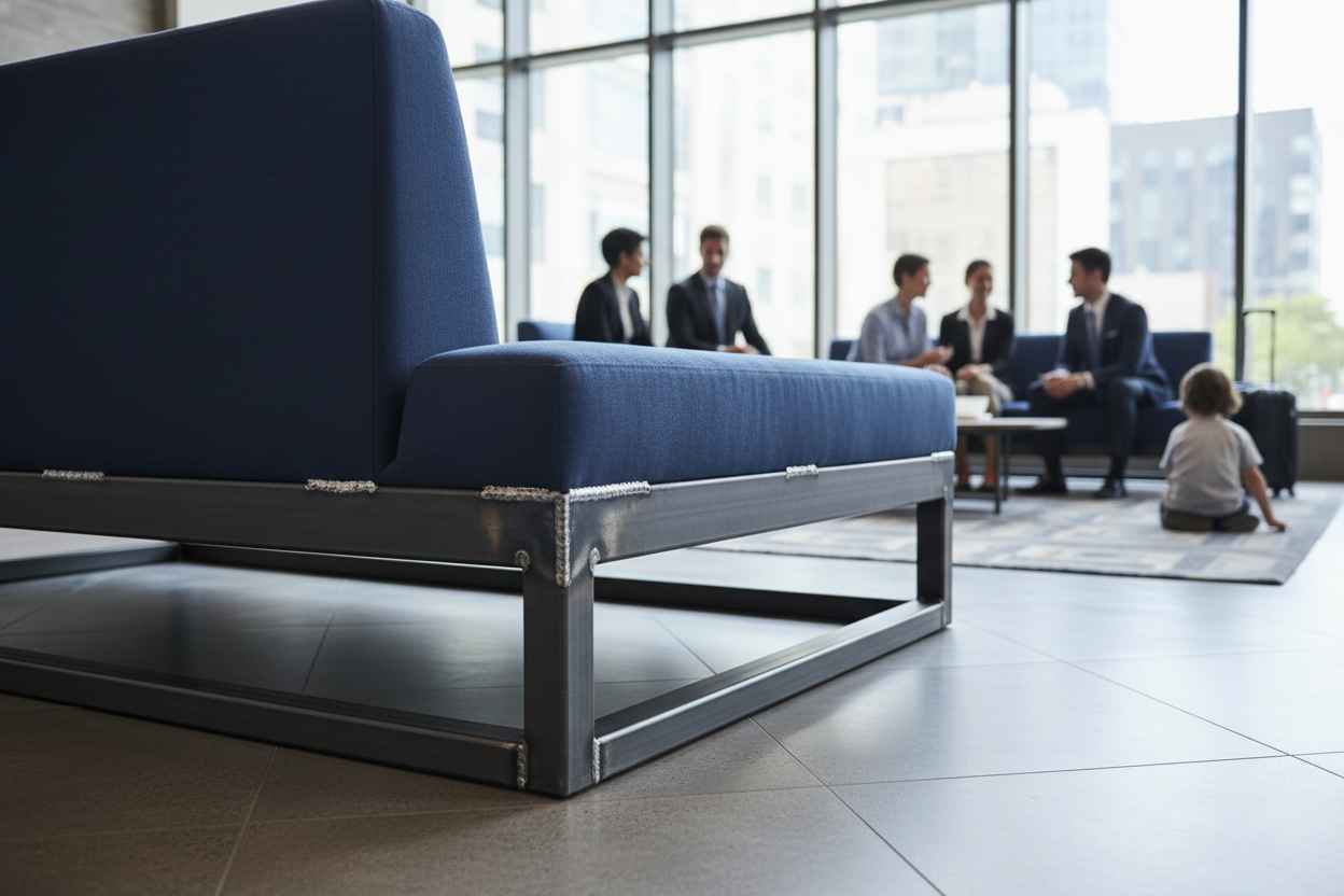 تفاوت پایه مبل جوش‌دار و پیچ‌دار در تولید مبلمان صنعتی