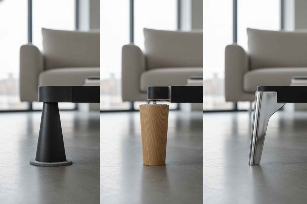 چگونگی تعیین ارتفاع و قطر مناسب پایه مبل برای فضاهای مختلف