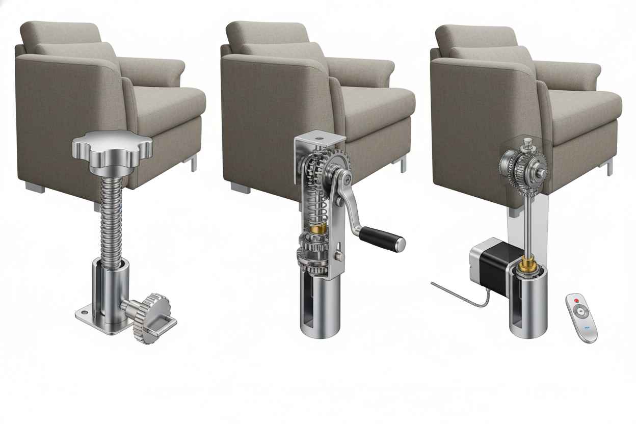 پایه مبل با ارتفاع قابل تنظیم؛ راه‌حل نو برای تغییر دکوراسیون